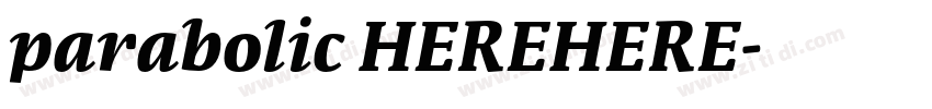 parabolic HEREHERE字体转换